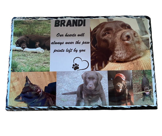 Personalised Photo Rock Slate 20cm x30cm